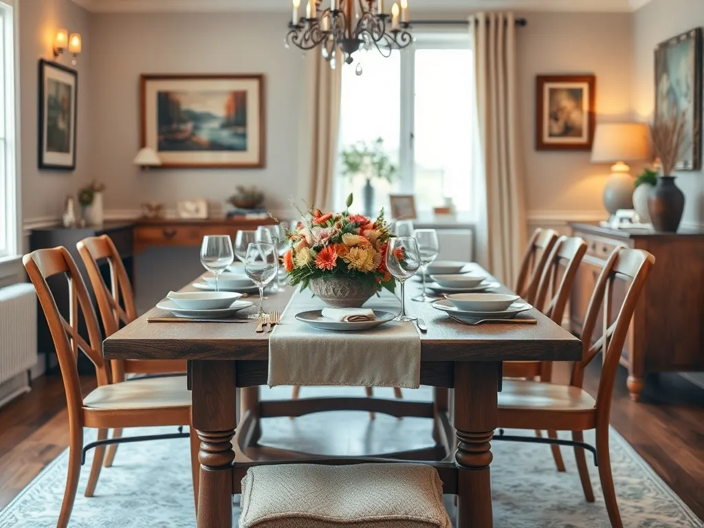 Jaka jest zalecana odległość stołu od ściany w jadalni?